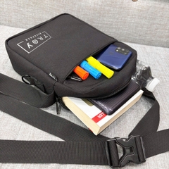 Túi đeo chéo nam nữ TROY SIMPLE logo bóng đá, chất vải bố pvc chống thấm