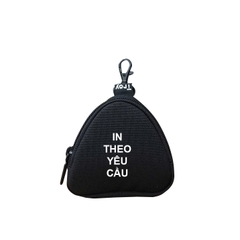 IN TÊN - LOGO THEO YC - REC Ví móc khóa, ví mini đựng tiền đựng thẻ, phụ kiện,.. [ kèm dây đeo ], size 11 x 10 x 3cm