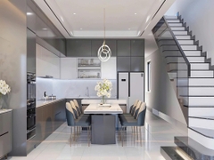 Mẫu nhà 02 tầng hiện đại 4.8x25m