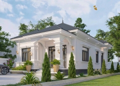 Mẫu nhà cấp 4 hiện đại mái thái 9x20m