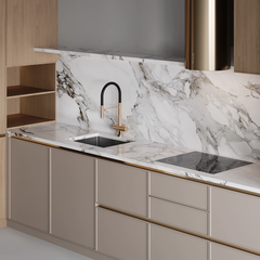 Tủ bếp góc L GoldTRA