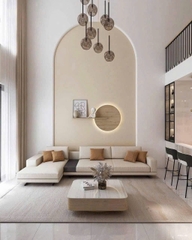 Mẫu nhà 02 tầng, thông tầng hiện đại 5x16m