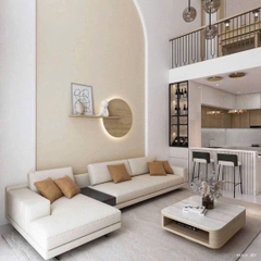 Mẫu nhà cấp 4 hiện đại, có gác lửng 4x17m