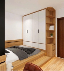 Mẫu nhà cấp 4 có gác lửng 4.7x16m