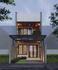 Mẫu nhà 02 tầng hiện đại 4.8x25m