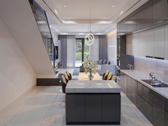 Mẫu nhà 02 tầng hiện đại 4.8x25m