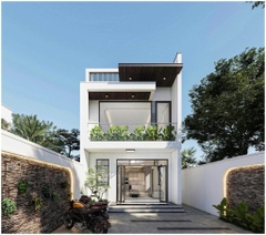 Mẫu nhà 02 tầng hiện đại 5x20m