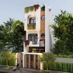 Mẫu nhà 03 tầng hiện đại 5x18m