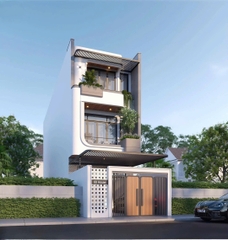Mẫu nhà 03 tầng hiện đại 5x20m
