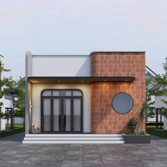 Mẫu nhà cấp 4 hiện đại 6,5x15m