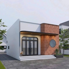 Mẫu nhà cấp 4 hiện đại 6,5x15m