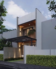 Mẫu nhà 02 tầng hiện đại 4.8x25m