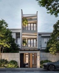 Mẫu nhà 03 tầng hiện đại 5x12m