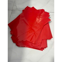 Túi hột xoài PE Zin màu ĐỎ bóng dẻo dai, dày dặn, đựng quần áo, mỹ phẩm, trái cây, đủ size (1kg)