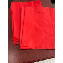 Túi hột xoài PE Zin màu ĐỎ bóng dẻo dai, dày dặn, đựng quần áo, mỹ phẩm, trái cây, đủ size (1kg)