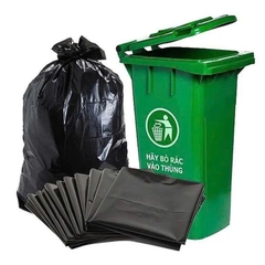 Túi rác đen Công nghiệp bóng, dày đủ size [5KG/SIZE]