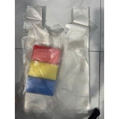 Túi xốp quai trắng gai bóng mỡ zin (loại tốt), dày đẹp, đủ size [1KG]