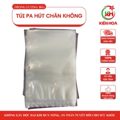 Túi PA hút chân không 10zem 2 mặt trơn - Trắng trong, sạch đẹp, thẩm mỹ cao [1KG]