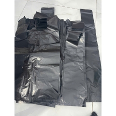Túi 2 Quai đen PE (Loại 1), đựng rác, gói hàng - dẻo dai, chịu lực tốt, không bị đứt [1KG]