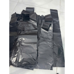 Túi 2 Quai đen PE (Loại 1), đựng rác, gói hàng - dẻo dai, chịu lực tốt, không bị đứt [1KG]