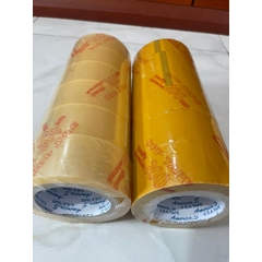 Combo 2 Cây Băng Keo Trắng Trong & Vàng Đục – 1,2kg – 100 Yard