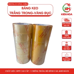 Băng Keo Trắng Trong & Vàng Đục – 1,8kg – 200 Yard (1 Cây = 6 Cuộn)