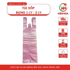Túi xốp đựng 1 ly, 2 ly zin gai loại 1 – Dày dặn, chắc chắn, tiện lợi [1KG]