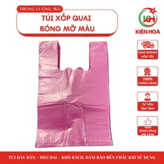 [1KG] Túi Xốp Quai Bóng Mỡ Màu – Đủ Size, Dẻo Dai, Bền Đẹp