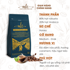 Mix 80% Robusta + 20% Arabica - Xay nguyên chất