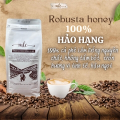 Cà phê Robusta Honey 1kg từ MLC Coffee nguyên chất, rang mộc, nhà trồng, nhà rang, nhà làm, chạm là thích uống là mê