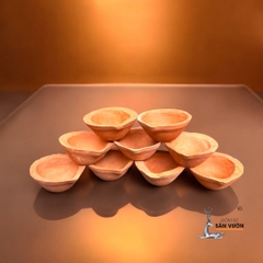 Đế Nến Gốm Đất Nung Tealight Diya Ấn Độ 5x2.5cm