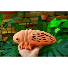 Đèn Treo Áp Tường Gốm Đất Nung Hình Con Ve	- Gốm Sứ Sân Vườn