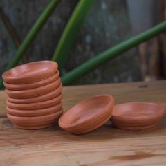 Đĩa Lót Chậu Gốm Đất Nung size 12cm - Gốm Sứ Sân Vườn