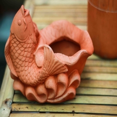 Chậu Gốm Đất Nung Hình Chậu Cá - Gốm Sứ Sân Vườn