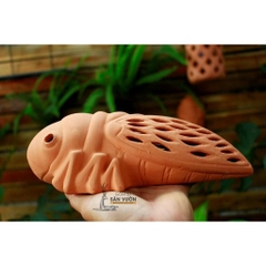 Đèn Treo Áp Tường Gốm Đất Nung Hình Con Ve	- Gốm Sứ Sân Vườn