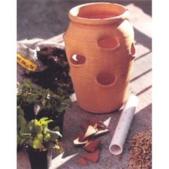 Chậu Gốm Đất Nung Hình Túi Đứng Strawberry Pot - Gốm Sứ Sân Vườn