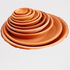 Đĩa Lót Chậu Gốm Đất Nung Nhiều Size ( Từ 5 - 15cm ) - Gốm Sứ Sân Vườn