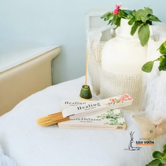 Combo Đế Gốm Cắm Nhang Và Nhang Thiền Thảo Mộc - Gốm Sứ Sân Vườn