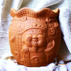 Chậu Gốm Đất Nung Hình Thần Tài - Gốm Sứ Sân Vườn