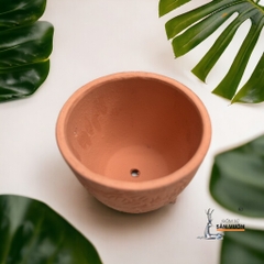 Chậu Gốm Hình Vót Vân Hoa Mặt Trời - Gốm Sứ Sân Vườn