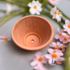 Chậu Đất Nung Dáng Vót Miệng Loe - Gốm Sứ Sân Vườn