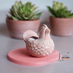 Chậu Gốm Đất Nung Hình Con Gà Mái Nhỏ - Gốm Sứ Sân Vườn