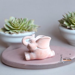Chậu Gốm Đất Nung Hình Chú Voi Nằm - Gốm Sứ Sân Vườn