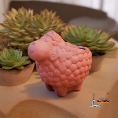 Chậu Đất Nung Hình Con Cừu ( Size Nhỏ )	- Gốm Sứ Sân Vườn - Chậu Trồng Sen Đá Dễ Thương