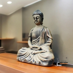 Tượng Gốm Đất Nung Hình Phật Ngồi Khoanh Chân - Gốm Sứ Sân Vườn