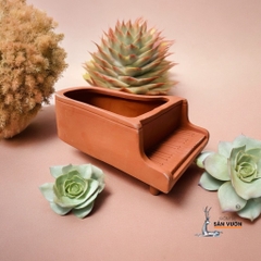 Chậu Gốm Đất Nung Hình Đàn Piano - Gốm Sứ Sân Vườn