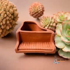 Chậu Gốm Đất Nung Hình Đàn Piano - Gốm Sứ Sân Vườn