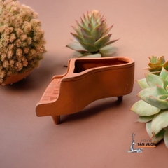 Chậu Gốm Đất Nung Hình Đàn Piano - Gốm Sứ Sân Vườn