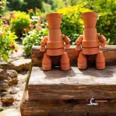 Chậu Gốm Đất Nung Hình Người Potman - Gốm Sứ Sân Vườn