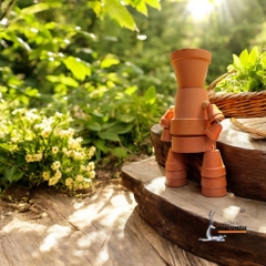 Chậu Gốm Đất Nung Hình Người Potman - Gốm Sứ Sân Vườn